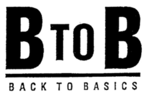 B TO B BACK TO BASICS Logo (EUIPO, 01.04.1996)