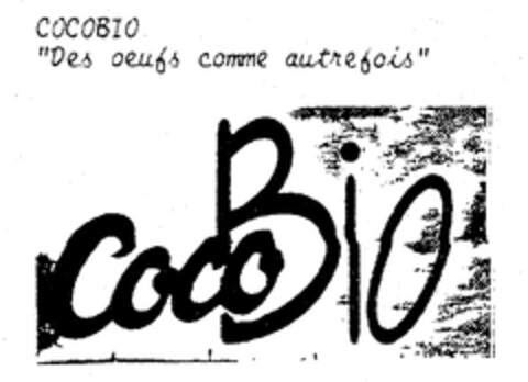 COCOBIO "Des oeufs comme autrefois" CocoBio Logo (EUIPO, 08/14/1998)