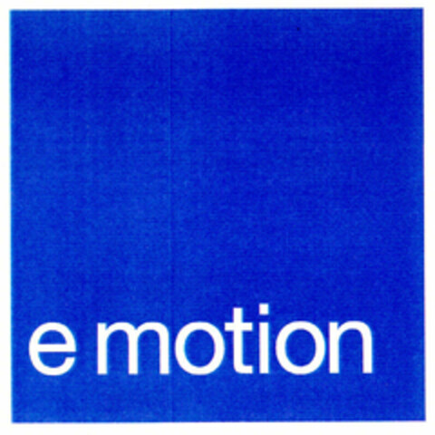 e motion Logo (EUIPO, 11.06.1999)