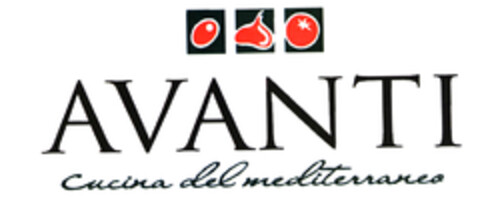 AVANTI Cucina del mediterraneo Logo (EUIPO, 18.09.2003)