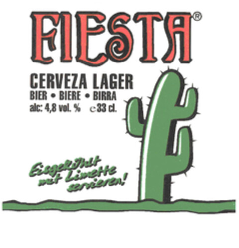 FIESTA CERVEZA LAGER Logo (EUIPO, 22.03.2004)