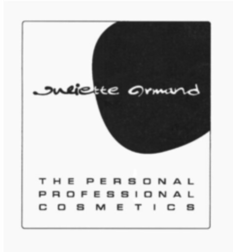 juliette armand THE PERSONAL PROFESSIONAL COSMETICS Logo (EUIPO, 20.06.2007)