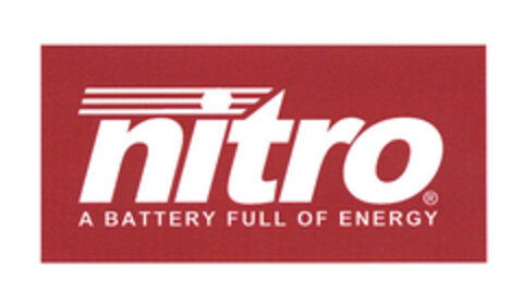 nitro A BATTERY FULL OF ENERGY Logo (EUIPO, 11/26/2007)