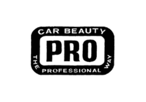 CAR BEAUTY PRO THE PROFESSIONAL WAY Logo (EUIPO, 05.12.2007)