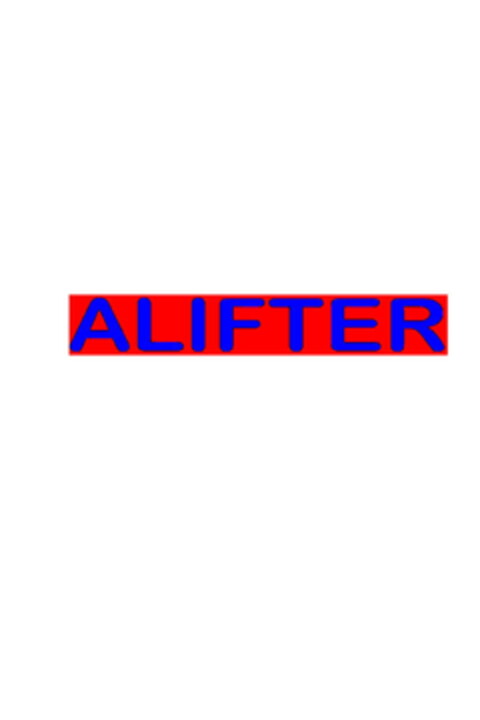 ALIFTER Logo (EUIPO, 18.12.2008)