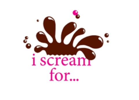 i scream for… Logo (EUIPO, 16.03.2012)