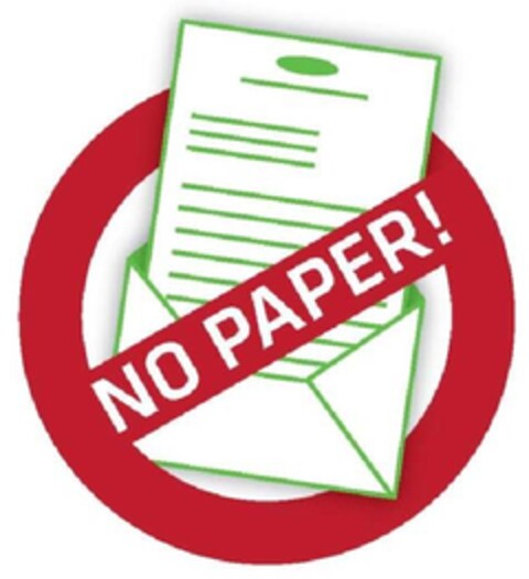 NO PAPER! Logo (EUIPO, 12.12.2012)