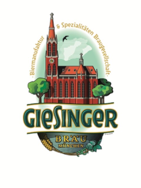 Giesinger Bräu München Biermanufaktur & Spezialitäten Braugesellschaft Logo (EUIPO, 03.04.2013)