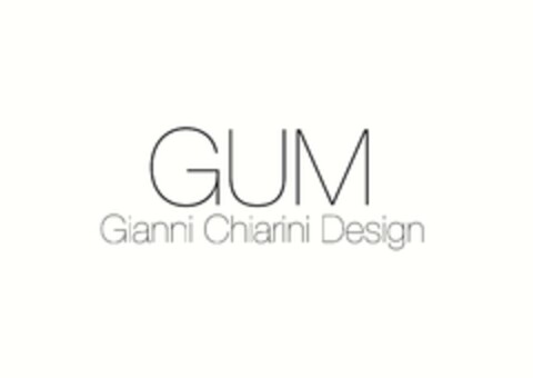 GUM GIANNI CHIARINI DESIGN Logo (EUIPO, 02/21/2014)