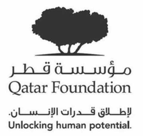 Qatar Foundation Unlocking human potential. Logo (EUIPO, 07/03/2014)