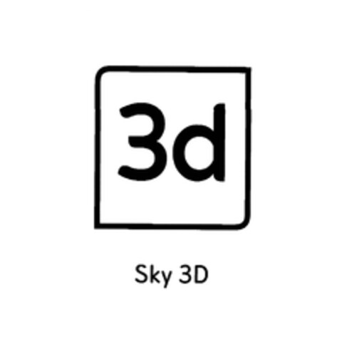 3d Sky 3D Logo (EUIPO, 27.01.2015)