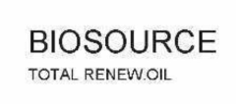 BIOSOURCE TOTAL RENEW OIL Logo (EUIPO, 11.06.2015)