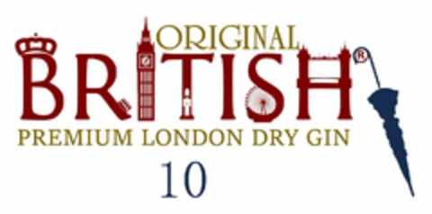 ORIGINAL BRITISH PREMIUM LONDON DRY GIN 10 Logo (EUIPO, 25.09.2018)
