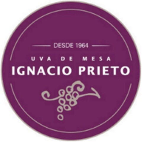 DESDE 1964 UVA DE MESA IGNACIO PRIETO Logo (EUIPO, 14.01.2019)