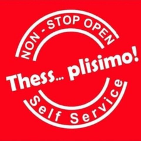 NON-STOP OPEN Thess...plisimo! Self Service Logo (EUIPO, 12/17/2020)