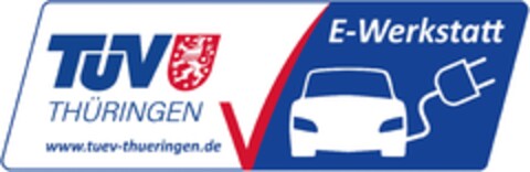 E-Werkstatt TÜV THÜRINGEN www.tuev-thueringen.de Logo (EUIPO, 07.10.2021)