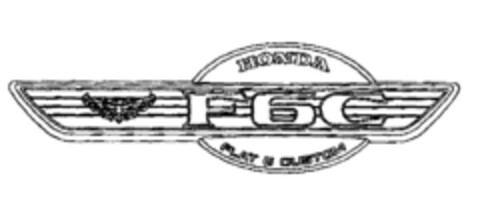 HONDA F6C FLAT 6 CUSTOM Logo (EUIPO, 16.07.1997)