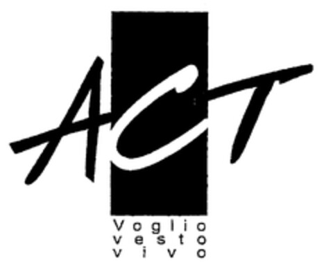 ACT Voglio vesto vivo Logo (EUIPO, 12.11.1999)