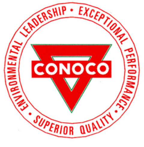 CONOCO ENVIRONMENTAL LEADERSHIP · EXCEPTIONAL PERFORMANCE · SUPERIOR QUALITY Logo (EUIPO, 25.01.2000)