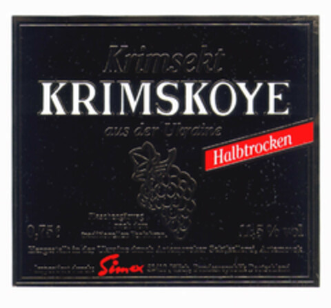 KRIMSKOYE Halbtrocken Logo (EUIPO, 20.10.2000)