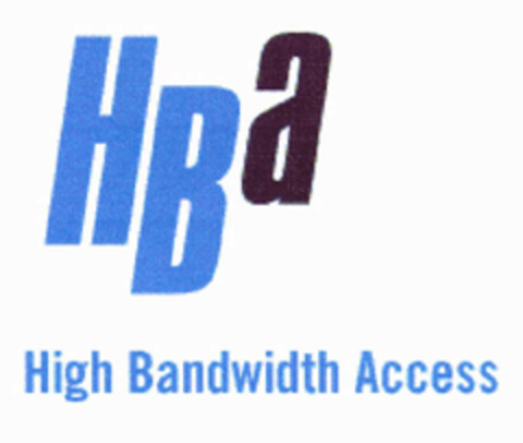 HBa High Bandwidth Access Logo (EUIPO, 02.04.2002)