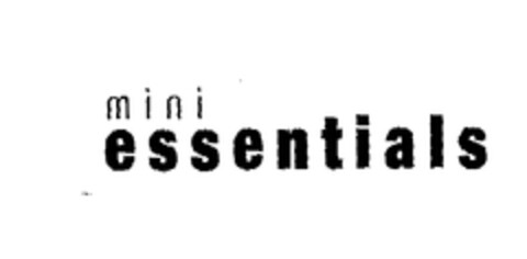 mini essentials Logo (EUIPO, 10.12.2003)