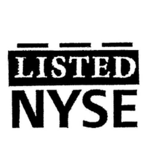 LISTED NYSE Logo (EUIPO, 08/13/2008)