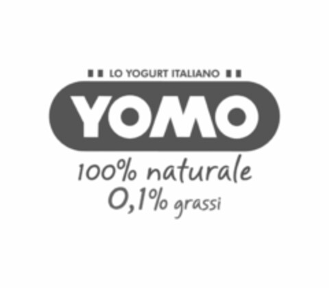 LO YOGURT ITALIANO YOMO 100% NATURALE 0,1 % GRASSI Logo (EUIPO, 01/20/2010)