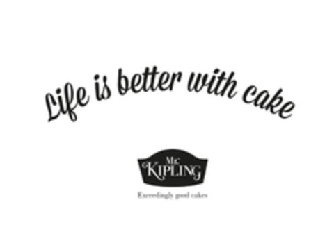 Life is better with cake Mr. KIPLING Exceedingly good cakes Logo (EUIPO, 07/18/2014)