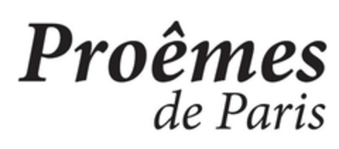 Proêmes de Paris Logo (EUIPO, 20.01.2015)