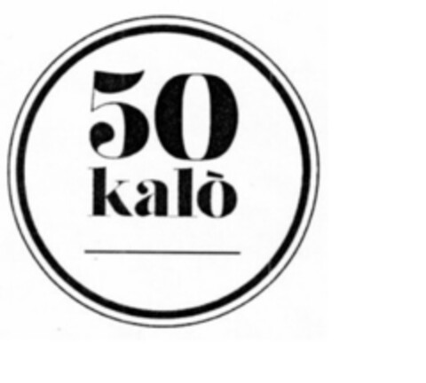 50 Kalò Logo (EUIPO, 03.04.2015)