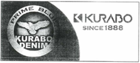 PRIME BLUE KURABO DENIM - KURABO SINCE 1888 Logo (EUIPO, 05.10.2016)