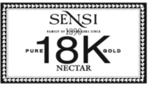 SENSI FAMILY OF WINEMAKERS SINCE 1890 PURE 18K GOLD NECTAR Logo (EUIPO, 09.05.2018)