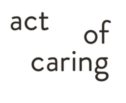 act of caring Logo (EUIPO, 08/30/2019)