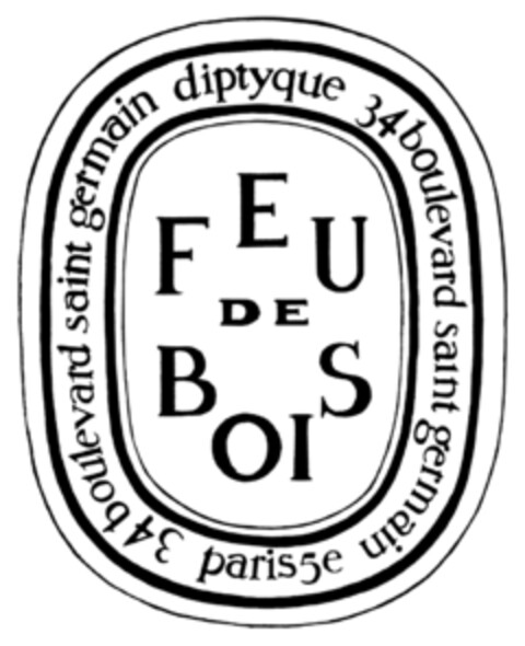 FEU DE BOIS diptyque 34 boulevard saint germain paris 5e Logo (EUIPO, 15.10.2021)