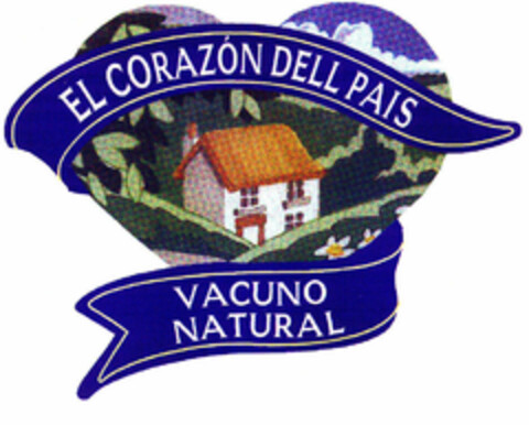 EL CORAZÓN DELL PAIS VACUNO NATURAL Logo (EUIPO, 01.04.1996)