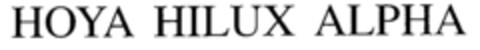 HOYA HILUX ALPHA Logo (EUIPO, 23.09.1996)