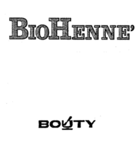 BIOHENNE' BOUTY Logo (EUIPO, 02/04/1998)