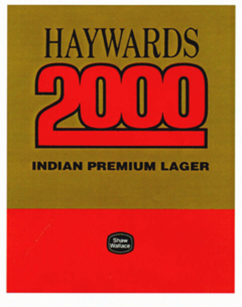 HAYWARDS 2000 INDIAN PREMIUM LAGER Shaw Wallace Logo (EUIPO, 10.05.2000)