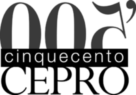 '500 cinquecento CEPRO Logo (EUIPO, 23.03.2006)