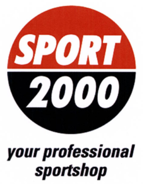 SPORT 2000 your professional sportshop Logo (EUIPO, 18.10.2006)