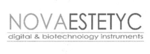 NOVAESTETYC digital & biotechnology instruments Logo (EUIPO, 11/15/2006)