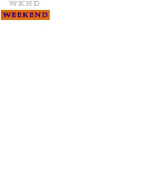 WKND WEEKEND Logo (EUIPO, 10.09.2008)