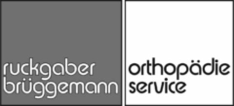 ruckgaber brüggemann orthopädie service Logo (EUIPO, 30.06.2015)