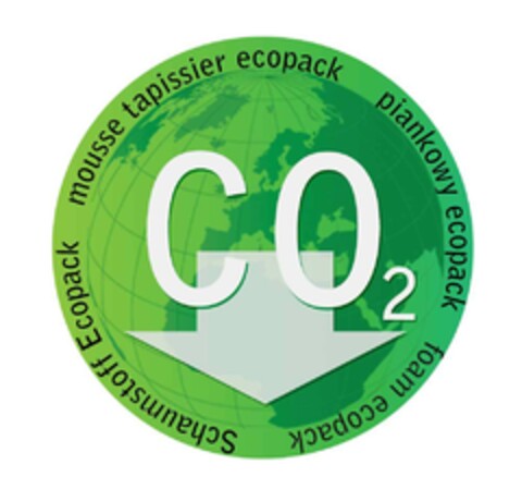 Piankowy ecopack foam ecopack Schaumstoff Ecopack mousse tapissier ecopack CO2 Logo (EUIPO, 03.02.2016)