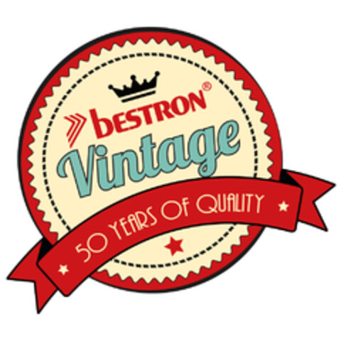 BESTRON VINTAGE 50 YEARS OF QUALITY Logo (EUIPO, 08.03.2016)