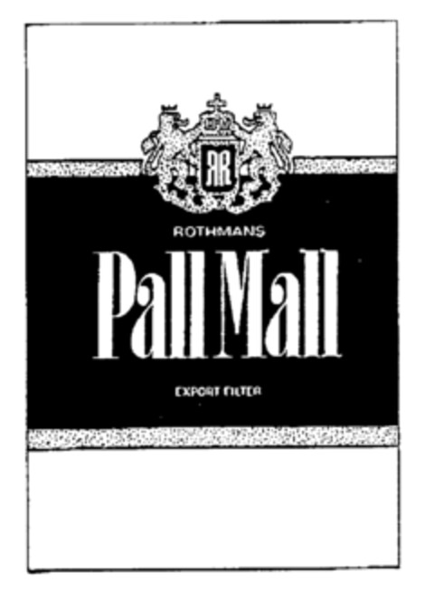 ROTHMANS Pall Mall EXPORT FILTER Logo (EUIPO, 07/08/1997)