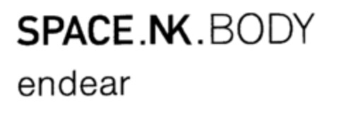 SPACE.NK.BODY endear Logo (EUIPO, 07/12/2000)