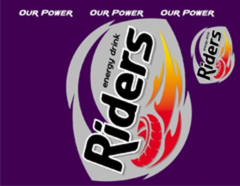 RIDERS energy drink our power Logo (EUIPO, 30.10.2009)