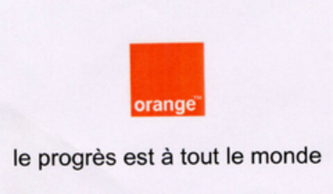 orange le progrès est à tout le monde Logo (EUIPO, 24.09.2010)